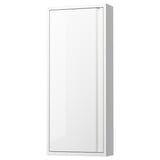 ÄNGSJÖN Élément mural avec porte, brillant blanc, 40x15x95 cm