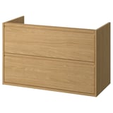 ÄNGSJÖN Meuble lavabo avec tiroirs, motif chêne, 100x48x63 cm