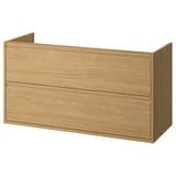 ÄNGSJÖN Meuble lavabo avec tiroirs, motif chêne, 120x48x63 cm