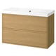 ÄNGSJÖN / ORRSJÖN Meuble lavabo avec tiroirs/vasque