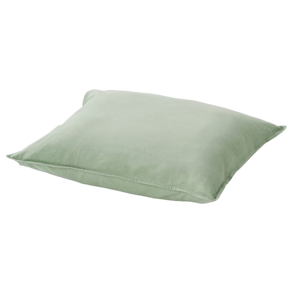 ÄNGSLILJA Taie d'oreiller, gris-vert pâle, 50x60 cm