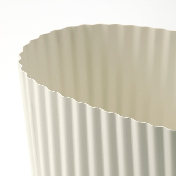 ÄPPELROS Cache-pot, intérieur/extérieur/blanc cassé ovale, 9 cm