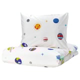 AFTONSPARV Housse de couette et 1 taie, espace/multicolore, 150x200/50x60 cm