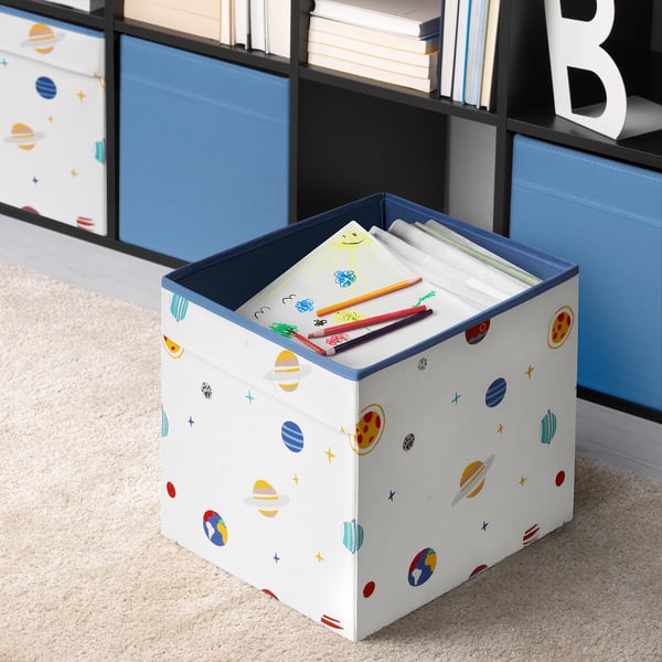 AFTONSPARV Rangement tissu, espace/multicolore, 33x38x33 cm
