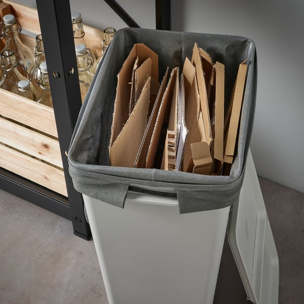 AJÖSS Sac pour tri des déchets, gris foncé, 56x67 cm/35 l