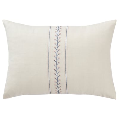 ÅKERNEJLIKA Housse de coussin, blanc cassé broderie, 40x58 cm