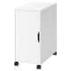Option : ALEX Rangement mobile, blanc/noir, 36x76 cm