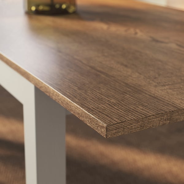 ÅLHULT / NORDMANSSKÄR Table et 6 chaises, beige/brun/Tonerud gris noir, 170/220x80 cm