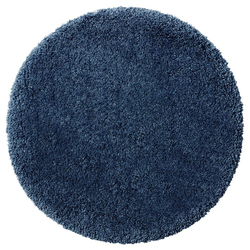 ALMTJÄRN Tapis de bain, bleu foncé, 65 cm