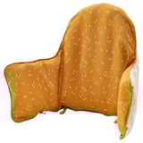 ANTILOP Coussin d'appui et housse, jaune foncé/blanc à pois