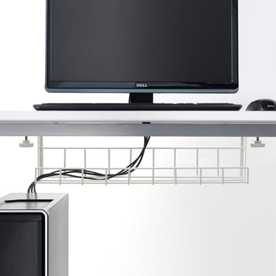 ARNBJÖRN Range-câbles, blanc, 51 cm