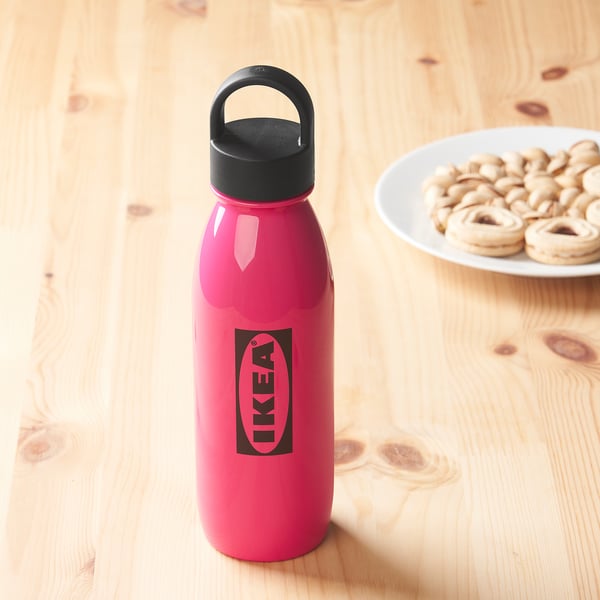 AURTIENDE Bouteille à eau, rose, 0.5 l