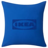 AURTIENDE Housse de coussin, bleu, 50x50 cm