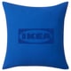 AURTIENDE Housse de coussin, bleu, 50x50 cm