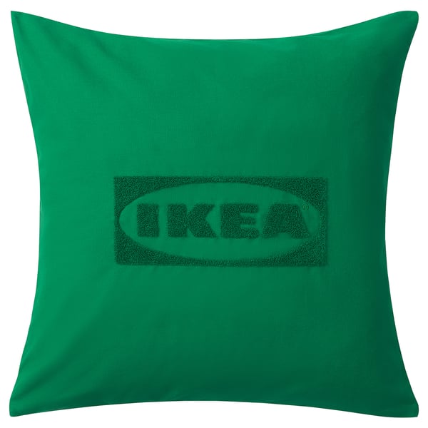 AURTIENDE Housse de coussin, vert, 50x50 cm