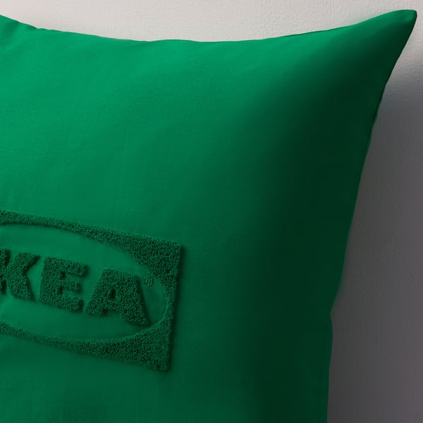 AURTIENDE Housse de coussin, vert, 50x50 cm
