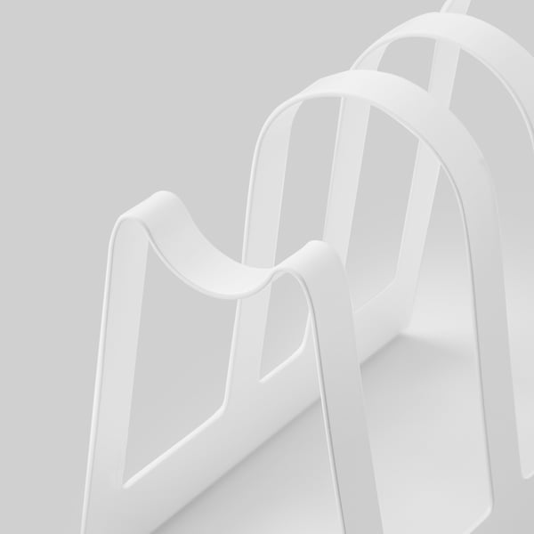 AVSTEG Support planche et couvercle, blanc, 14 cm