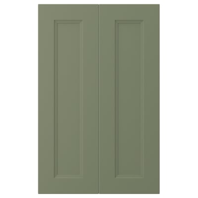 AXSTAD Porte élément bas d'angle, 2pcs, gris vert, 26x80 cm