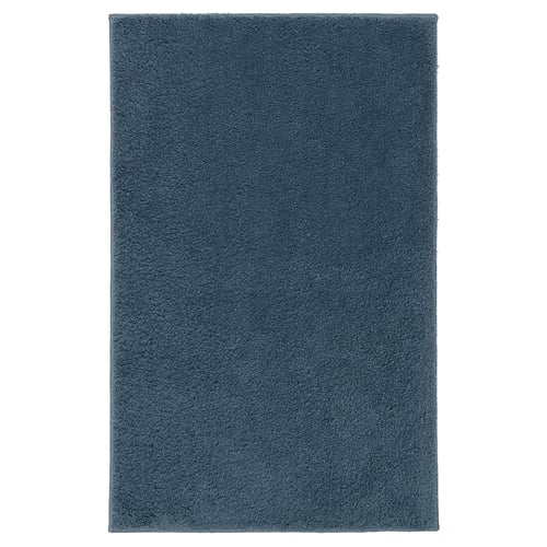 BACKMÅRA Tapis de bain, bleu gris foncé, 50x80 cm