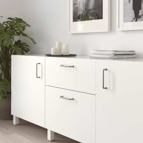 BAGGANÄS Poignée, acier inoxydable, 143 mm