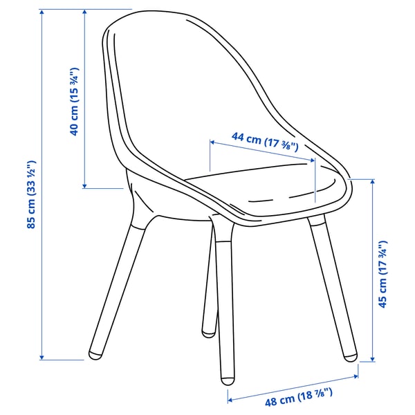BALTSAR Chaise, noir