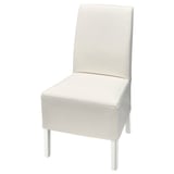 BERGMUND Chaise av housse mi-longue, blanc/Inseros blanc