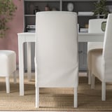 BERGMUND Chaise av housse mi-longue, blanc/Inseros blanc