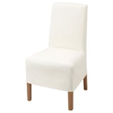 BERGMUND Chaise av housse mi-longue, motif chêne/Inseros blanc