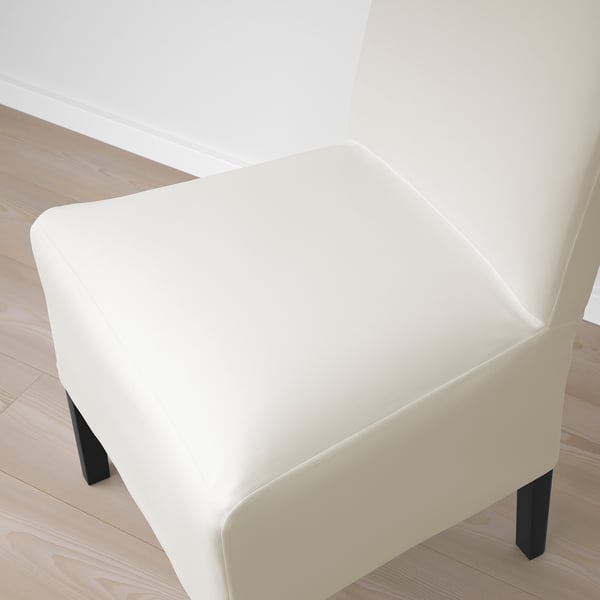 BERGMUND Chaise av housse mi-longue, noir/Inseros blanc