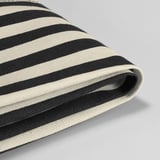BERGMUND Housse pour chaise, longue, noir/blanc