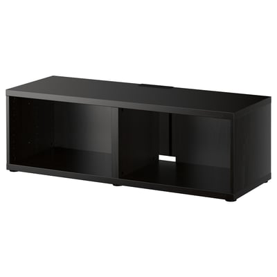 BESTÅ Banc TV, brun noir, 120x40x38 cm