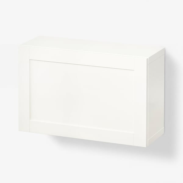 BESTÅ Combinaison rangement murale, blanc/Hanviken blanc, 60x22x38 cm