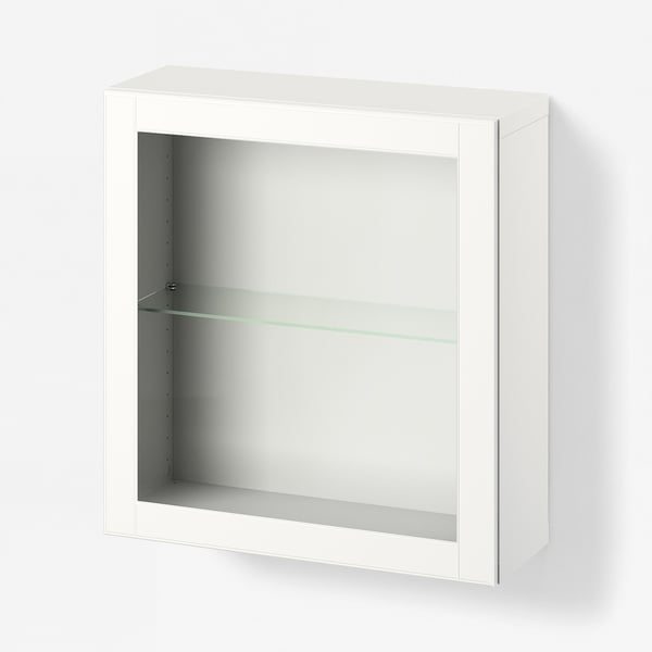 BESTÅ Combinaison rangement murale, blanc/Ostvik blanc, 60x22x64 cm