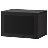 BESTÅ Combinaison rangement murale, brun noir/Mörtviken noir, 60x42x38 cm