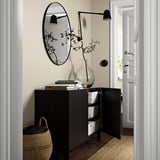 BESTÅ Combinaison rangement portes, brun noir/Lappviken/Stubbarp brun noir, 120x42x74 cm