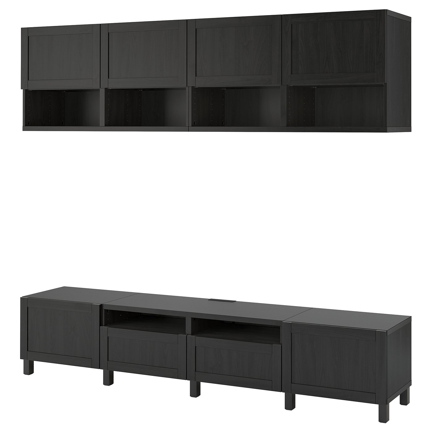 Meuble Tv Ikea Bestå 180 Cm Noir