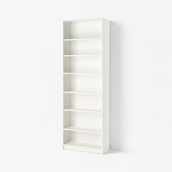BILLY Bibliothèque avec surmeuble, blanc, 80x28x237 cm