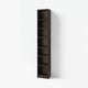 BILLY Bibliothèque avec surmeuble, brun foncé motif chêne, 40x28x237 cm