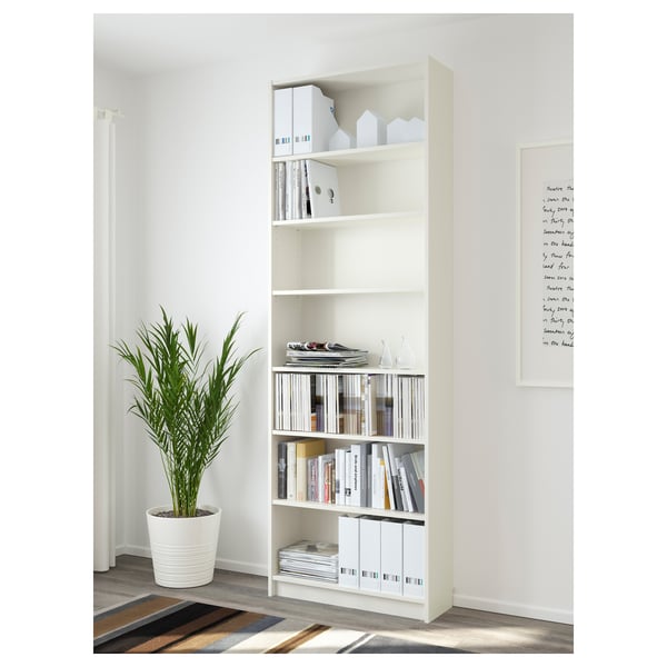 BILLY Bibliothèque, blanc, 80x28x237 cm