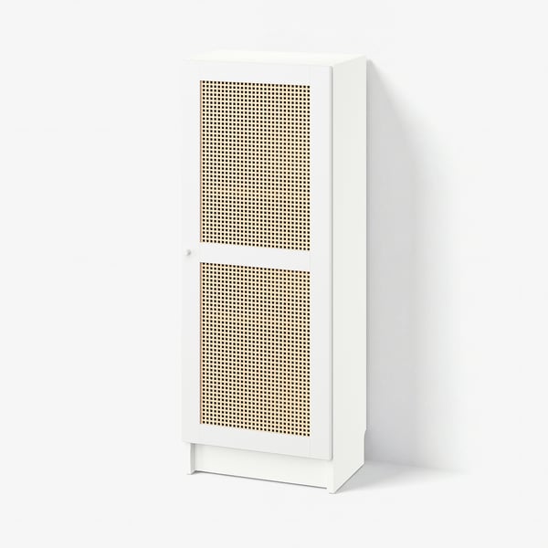 BILLY / HÖGADAL Bibliothèque avec porte, blanc, 40x30x106 cm