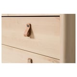BJÖRKSNÄS Commode 5 tiroirs, bouleau, 90x90 cm