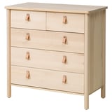 BJÖRKSNÄS Commode 5 tiroirs, bouleau, 90x90 cm