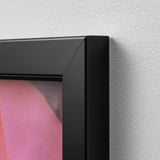 BJÖRKSTA Image avec cadre, Pivoine rose/noir, 140x56 cm