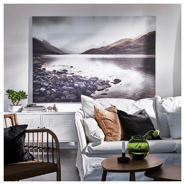 BJÖRKSTA Toile, côte rocheuse, 200x140 cm