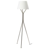BLÄNKFYR Lampadaire, nickelé