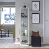 BLÅLIDEN Vitrine, blanc, 35x32x151 cm