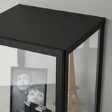 BLÅLIDEN Vitrine, noir, 35x32x151 cm