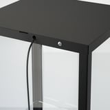 BLÅLIDEN Vitrine, noir, 35x32x151 cm