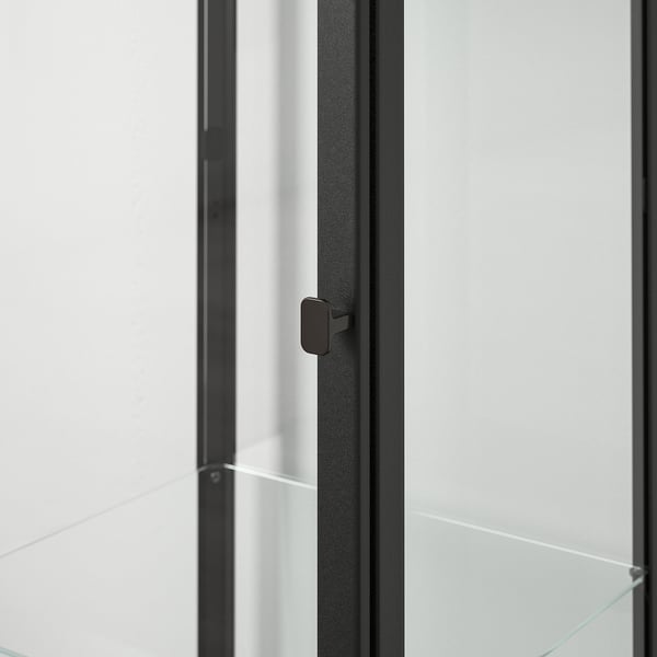BLÅLIDEN Vitrine, noir, 35x32x151 cm