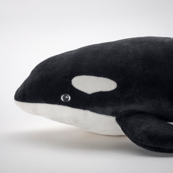 BLÅVINGAD Peluche, orque/noir blanc, 60 cm